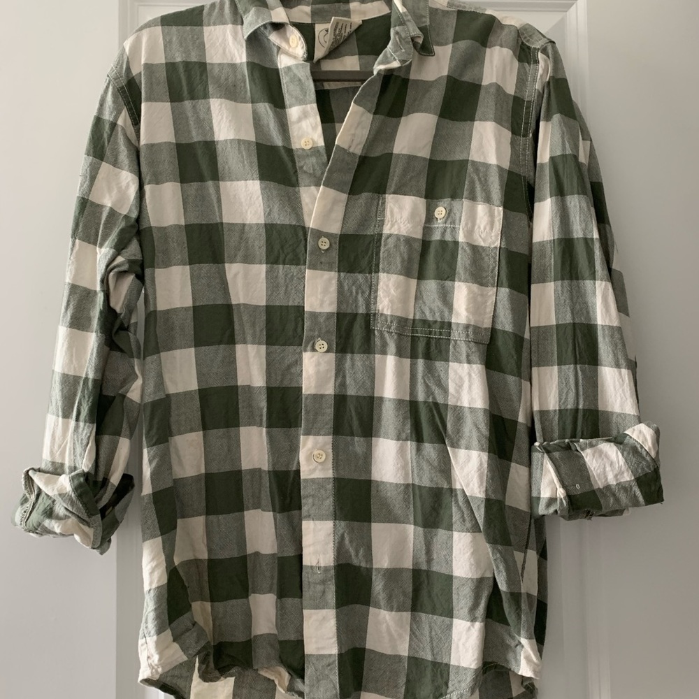 Plaid button down